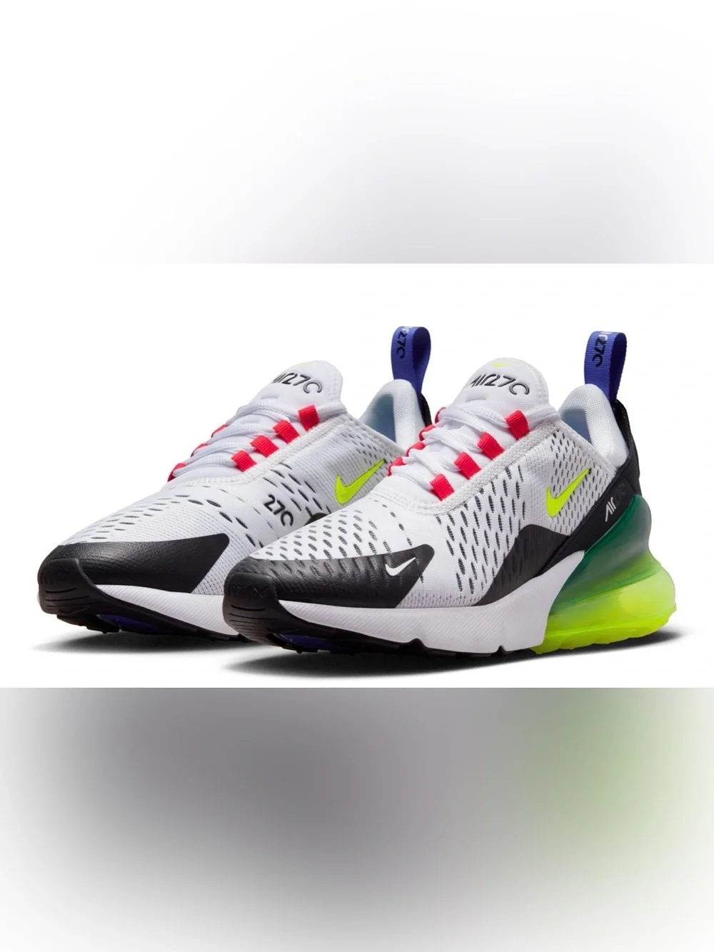 Nike Air Max 270 - White Volt Siren Red